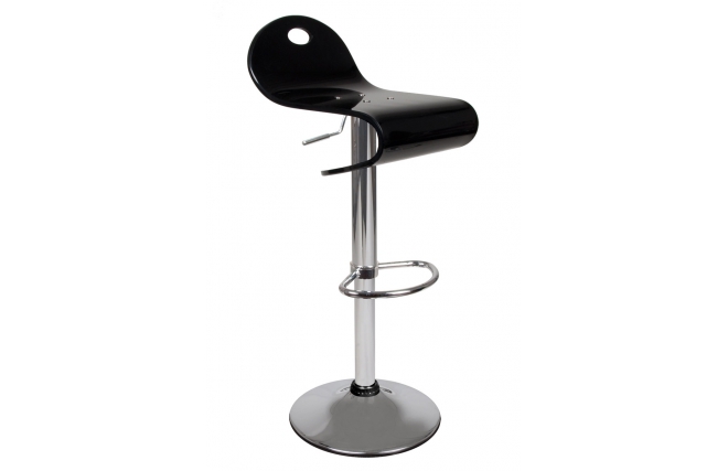 Sgabello da bar up to you CELESTE color nero
