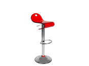 Sgabello da bar up to you CELESTE color rosso