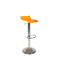 Sgabello da bar VEGA bicolori arancione e bianco