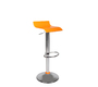 Sgabello da bar VEGA bicolori arancione e bianco