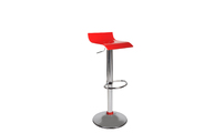 Sgabello da bar VEGA bicolori rosso e bianco