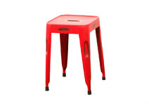 Sgabello design industriel metallo rosso FACTORY
