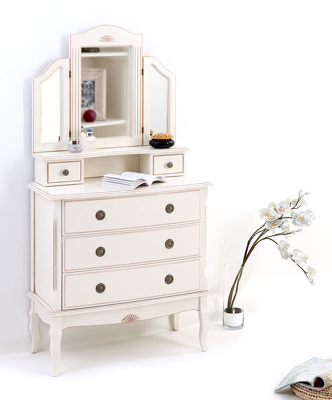 Specchio barocca colore bianco  BIANCA