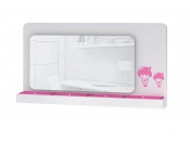 Specchio per bambina bianco e rosa  MARCHANDE