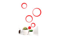 Stickers murali 3D rossi BUBBLES