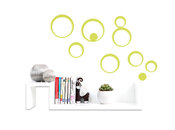 Stickers murali 3D verdi BUBBLES