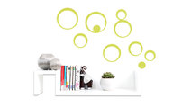 Stickers murali 3D verdi BUBBLES