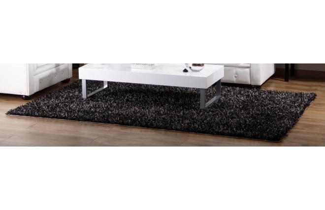 Tappeto design BLEUET grigio peli lunghi