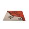Tappeto design CLEMATITE rosso e grigio