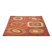 Tappeto design LYS arancione e rosso image pub1