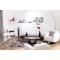 Tappeto design MARGHERITA nero e grigio a motivi