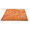 Tappeto design VOLUBILIS arancione e rosso