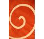 Tappeto design VOLUBILIS arancione e rosso