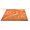 Tappeto design VOLUBILIS arancione e rosso image pub1