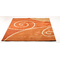 Tappeto design VOLUBILIS arancione e rosso