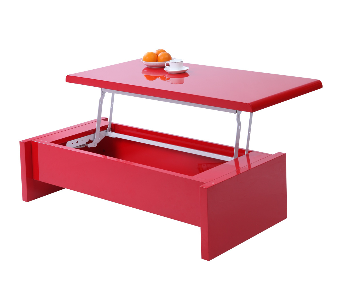 Tavolino basso design rosso LOLA
