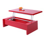 Tavolino basso design rosso LOLA