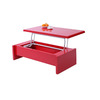 Tavolino basso design rosso LOLA