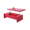 Tavolino basso design rosso LOLA
