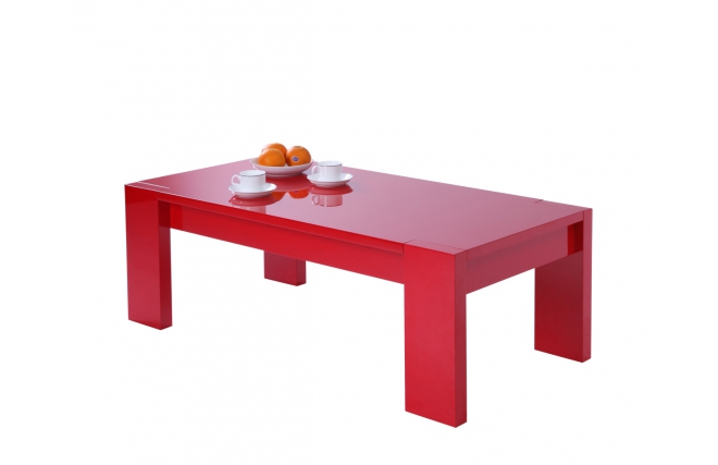Tavolino basso moderno rosso LILOU