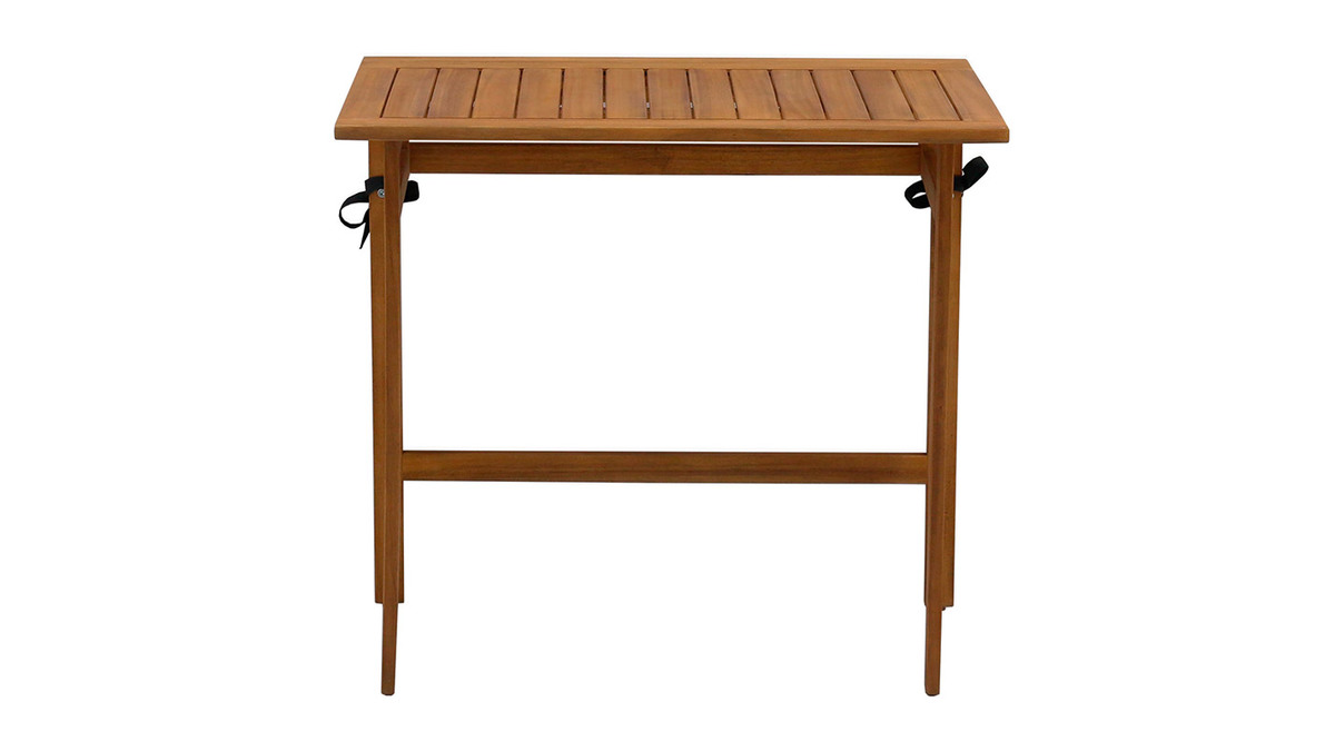 Tavolino da balcone pieghevole in legno massello L80 cm CARMEN