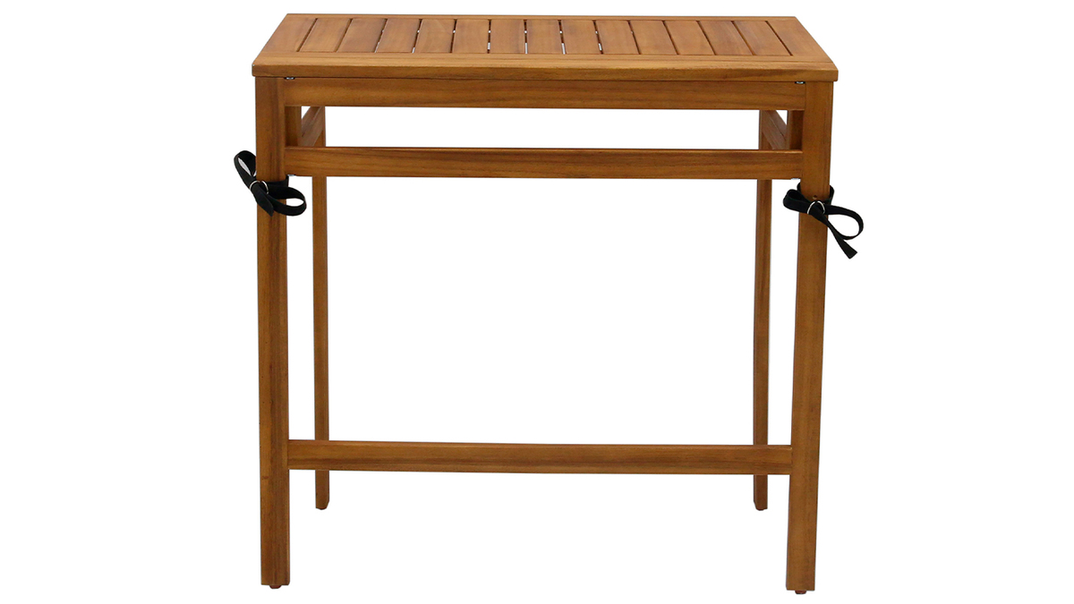 Tavolino da balcone pieghevole in legno massello L80 cm CARMEN