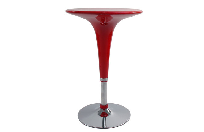 Tavolino da bar in ABS colore rosso