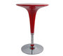 Tavolino da bar in ABS colore rosso