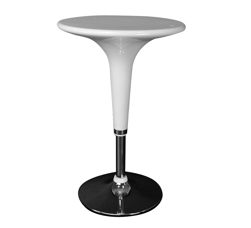 Tavolino da bar John in ABS colore bianco