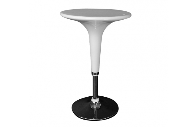 Tavolino da bar John in ABS colore bianco