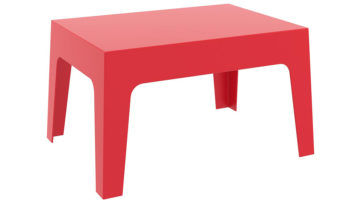 Tavolino da giardino design rosso LALI