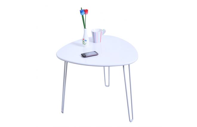 Tavolino design bianco  LAKEA
