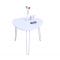 Tavolino design bianco  LAKEA