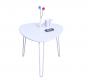 Tavolino design bianco  LAKEA