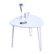 Tavolino design bianco  LAKEA