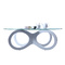 Tavolino design in vetro colore bianco BUTTERFLY