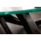 Tavolino design in vetro colore nero BUTTERFLY