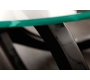 Tavolino design in vetro colore nero BUTTERFLY