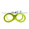 Tavolino design in vetro colore verde anice BUTTERFLY