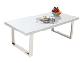 Tavolino design laccato bianco  HALIFAX