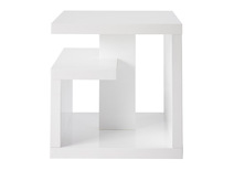 Tavolino design laccato bianco HALTON