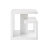 Tavolino design laccato bianco HALTON