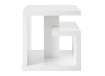 Tavolino design laccato bianco HALTON
