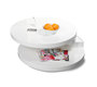 Tavolino design laccato bianco ripiani girevoli  GLOSSY
