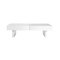Tavolino design laccato bianco ripiani scorrevoli  GISSY