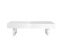 Tavolino design laccato bianco ripiani scorrevoli  GISSY