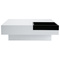 Tavolino design laccato bianco ripiano TEENA
