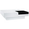 Tavolino design laccato bianco ripiano TEENA