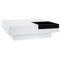 Tavolino design laccato bianco ripiano TEENA