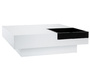 Tavolino design laccato bianco ripiano TEENA